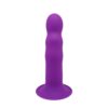 Дилдо з присоскою Adrien Lastic Hitsens 3 Purple, відмінно для страпона, діаметр 4,1 см, довжина 18,