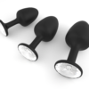 Анальна пробка Dorcel Geisha Plug Diamond L з кулькою всередині, створює вібрації, макс. діаметр 4 с