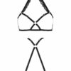 Портупея зі стреп з мереживом LORRY BRA black S/M - Passion Exclusive