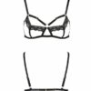 Бюстгальтер-стрепи з мереживом SOLON BRA black L/XL - Passion Exclusive