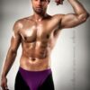 Чоловічі шорти з фіолетовим гульфіком Passion 009 THONG violet L/XL