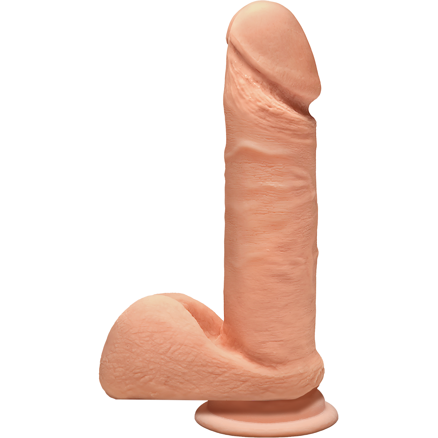 Фалоімітатор Doc Johnson The D - Perfect D - 7 Inch With Balls - ULTRASKYN, діаметр 4,5 см