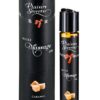 Масажна олія Plaisirs Secrets Caramel (59 мл) з афродизіаками, їстівна, подарункова упаковка