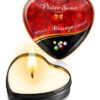 Масажна свічка серце Plaisirs Secrets Bubble Gum (35 мл)