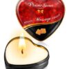 Масажна свічка серце Plaisirs Secrets Caramel (35 мл)