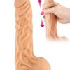 Фалоімітатор із рухомою крайньою плоттю Real Body — Real Max, діаметр 4,3 см, TPE