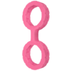 Наручники з силікону Doc Johnson The Cuffs Large - Pink, добре тягнуться, для рук і для ніг
