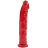 Фалоімітатор Doc Johnson Jelly Jewels Dong & Suction Cup Red, діаметр 3,6 см, антибактеріальний ПВХ