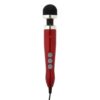 Вібромасажер DOXY Number 3 Candy Red, дуже потужний, живлення 220В, металевий корпус