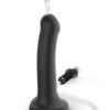Кончающий фаллоимитатор Strap-On-Me Dildo Cum Black, диаметр 3,6см, силикон, насадка для страпона