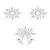 Пестіс з кристалів Petits Joujoux Gloria set of 3 - Silver, прикраса на груди та вульву
