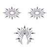 Пестіс з кристалів Petits Joujoux Gloria set of 3 - Black/Purple, прикраса на груди та вульву