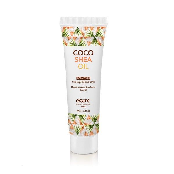 Органічна кокосова олія каріте (Ши) для тіла EXSENS Coco Shea Oil 100 мл, сертифікат ECOCERT