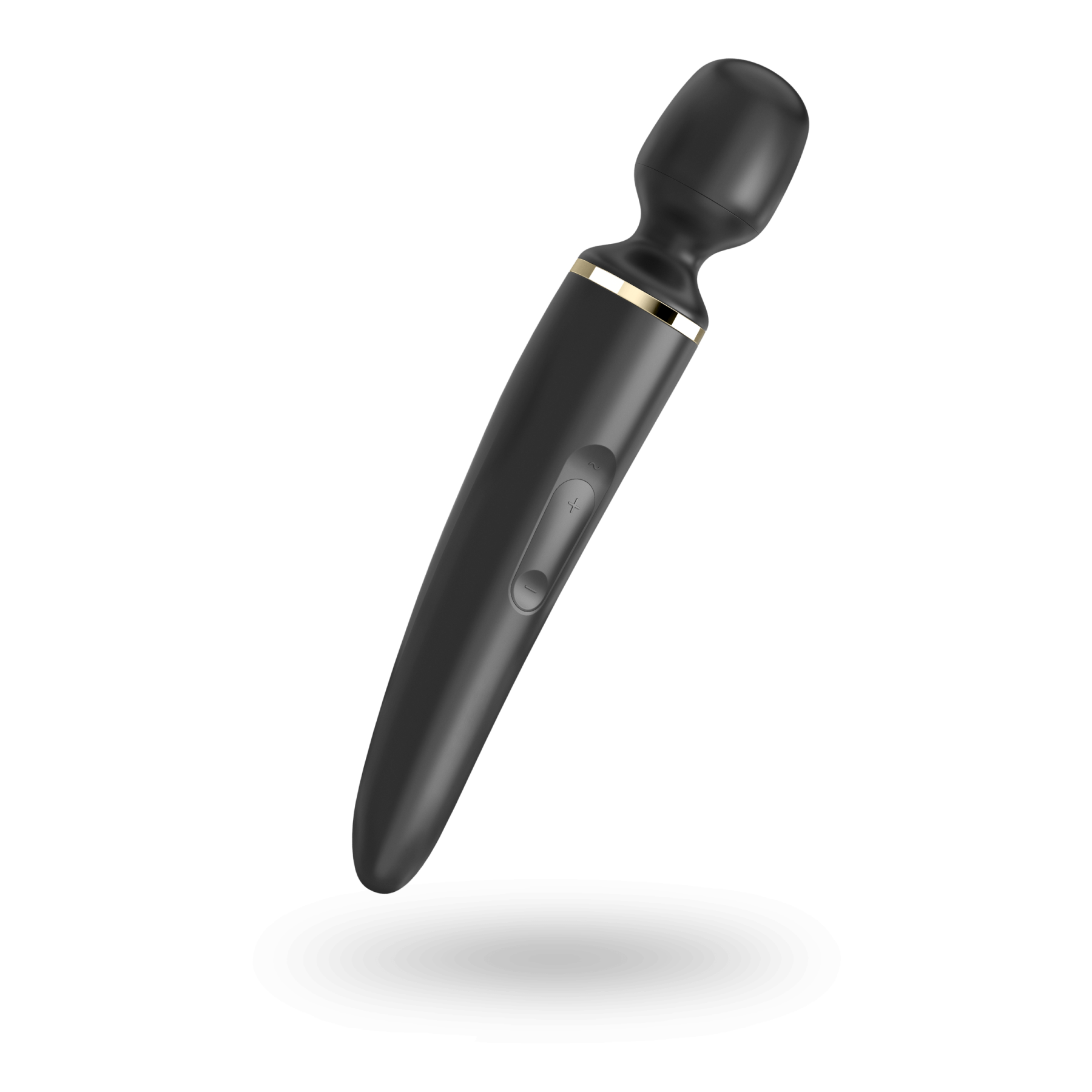Вибромассажер Satisfyer Wand-er Woman (Black/Gold), водонепроницаемый, мощный, размер XXL