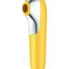 Смарт вибратор и вакуумный стимулятор 2-в-1 Satisfyer Dual Love Yellow