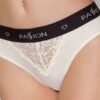 Трусики з широкою гумкою і мереживом Passion PS001 PANTIES ecru, size XL