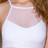 Спортивний топ з прозорою вставкою Passion PS006 TOP white, size XL