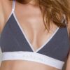 Спортивний топ з подвійними бретелями Passion PS007 TOP dark grey, size S