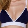 Спортивний топ з подвійними бретелями Passion PS007 TOP navy blue, size L