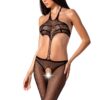 Відкритий бодістокінг Passion BS080 black