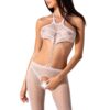 Відкритий бодістокінг Passion BS080 white