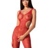 Еротичний бодістокінг з малюнком Passion BS085 red