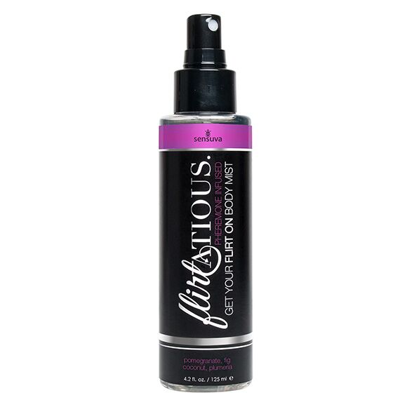 Спрей-міст для тіла з феромонами Sensuva Flirtatious Pomegranate, Fig, Coconut & Plumeria Body Mist