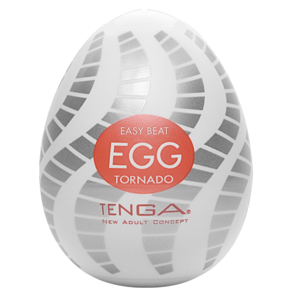 Мастурбатор-яйце Tenga Egg Tornado зі спірально-геометричним рельєфом