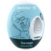 Самозмащувальний мастурбатор-яйце Satisfyer Masturbator Egg Single Savage, одноразовий, не вимагає з