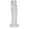 Прозорий фалоімітатор Alive Jelly Dildo Empire, ТПЕ, присоска, діаметр 4.3см, довжина 19.3см