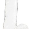 Фалоімітатор ADDICTION - Crystal Clear Dildo with Balls - 6"