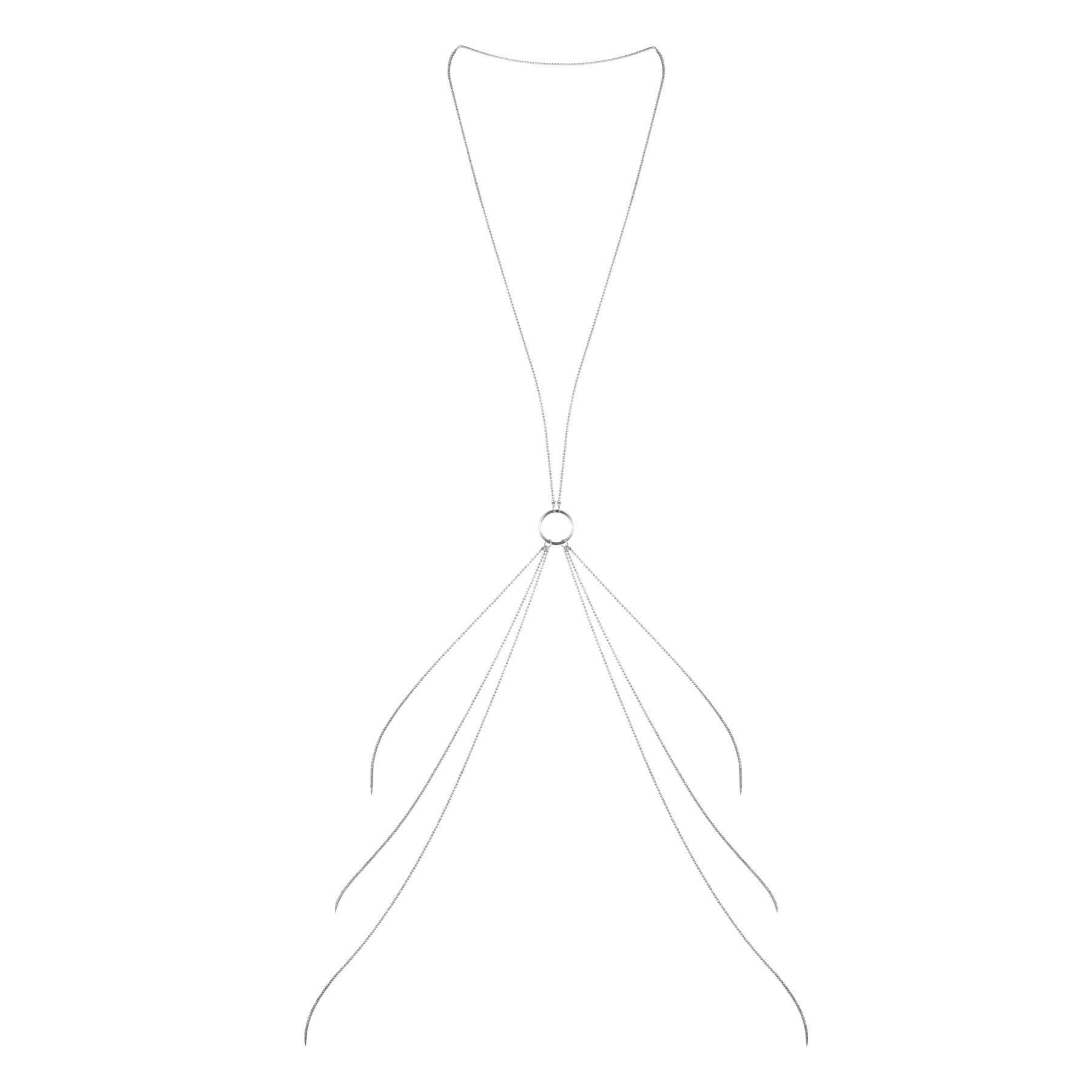 Ланцюжок для тіла Bijoux Indiscrets Magnifique 8 Body Chain — Silver