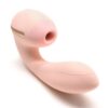 Вакуумний вібратор Kistoy Tina Mini Light Pink, вагінально-кліторальний