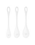 Набір йоні намистин Satisfyer Yoni Power 1 White, діаметр 2-2,5-3см, вага 22-46-74гр
