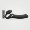 Безремневий вібрострапон із вакуумною стимуляцією Strap-On-Me MULTI ORGASM - XL - Black