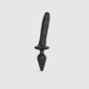 Анальна пробка з дилдо Strap-On-Me SWITCH PLUG-IN REALISTIC DILDO BLACK - XXL